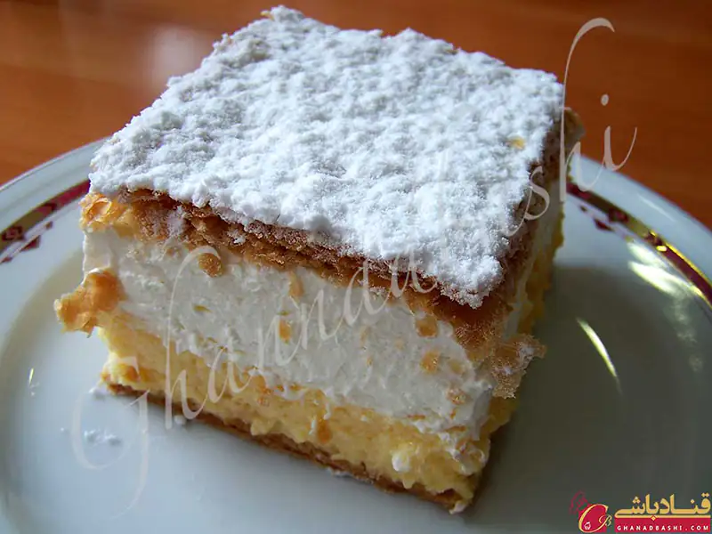شیرینی ناپلئونی چیست - کیک خامه ای (kremna rezina)