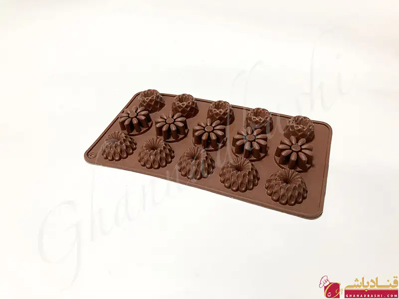 قالب سیلیکونی شکلات طرح کندو لیلیوم گل 9 پر