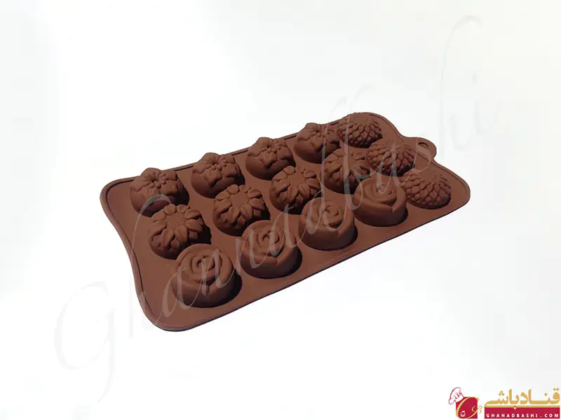 قالب سیلیکونی شکلات 4 مدل گل