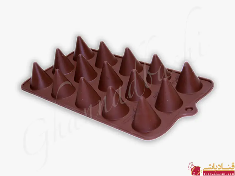 قالب سیلیکونی شکلات طرح مخروط