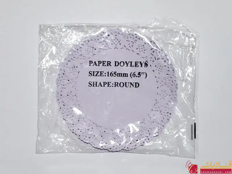 کاغذ گیپوری سفید گرد 16 سانت 50 تایی